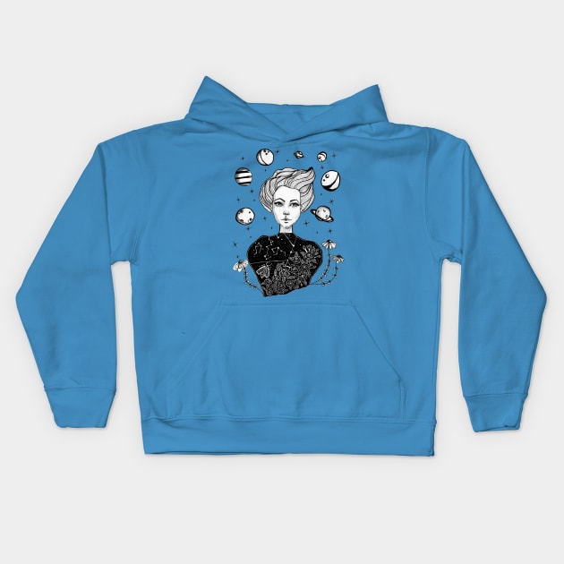 Mystery Kids Hoodie by rosana art